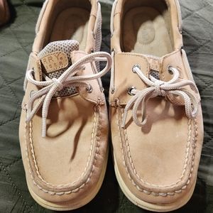 Sperry Tan Boat Shoes